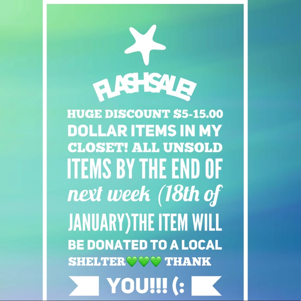 HUGE DISCOUNT ITEMS!!! MUST GO!!! $5-15.00!!!